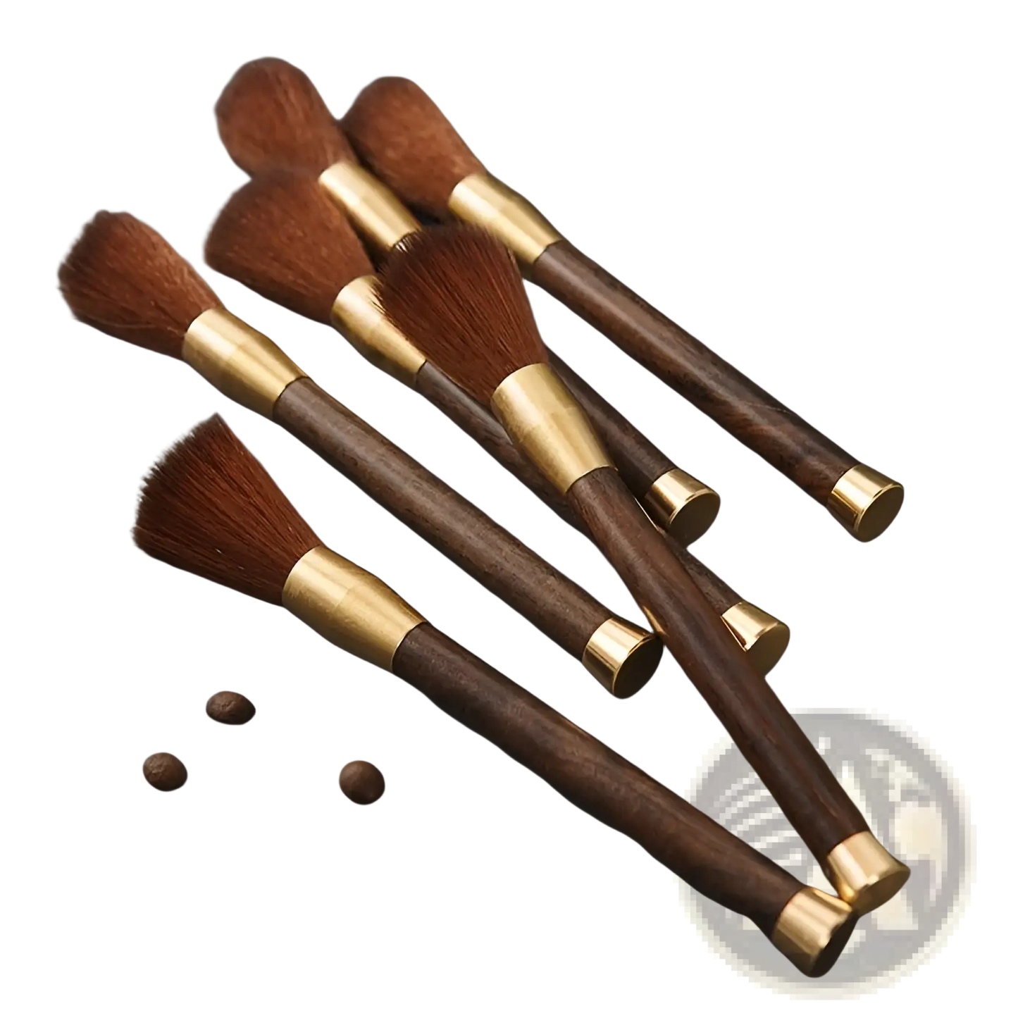 Coffee Grinder Cleaning Brush Wood and Brass 5 Pack