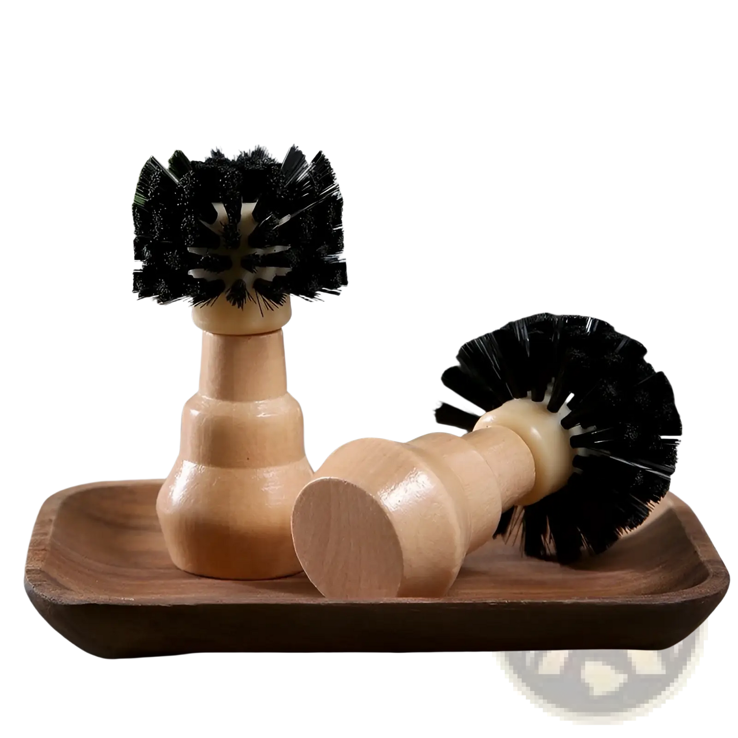 Coffee Machine Cleaning Brush Set 4 Piece Wood Handle
