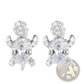 Colorful Crystal Turtle Stud Earring Set