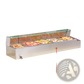 Commercial Food Warmer 5 Pan 40qt with Glass Shield