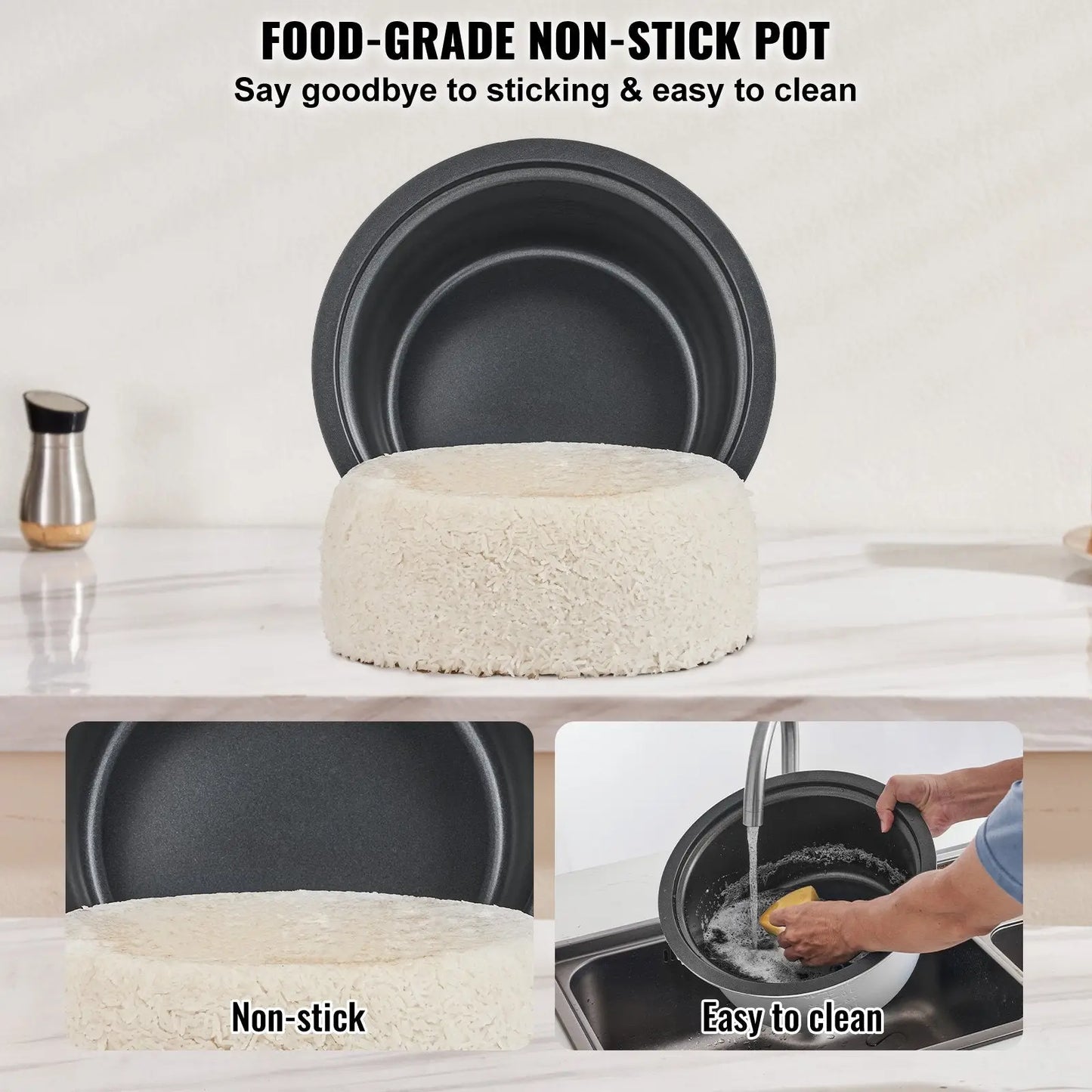 Commercial Rice Cooker 60 Cup 13l Non Stick Pot