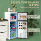 Compact 4.0 Cu. Ft. Two Door Mini Fridge with Freezer