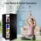 Compact Refrigerator 2 Door Mini Fridge with Glass Doors