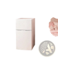 Compact Two Door Mini Fridge with Freezer and Adjustable Shelves