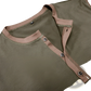 Contrast Trim Short Sleeve Henley Polo Shirt