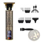 Cordless Hair Clippers Professional Gold Barber Trimmer