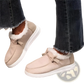 Cotton Flat Winter Shoes Warm Fur Corduroy Loafers
