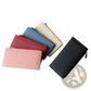 Cowhide Leather Anti Theft Rfid Long Zip Wallet