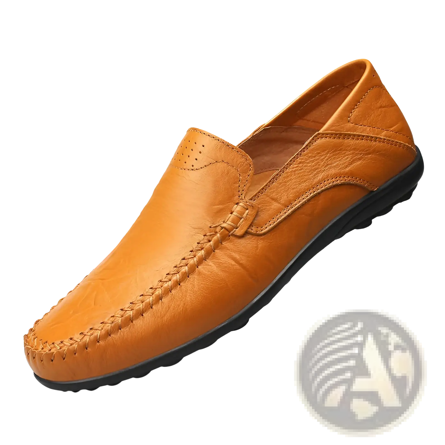 Cowhide Leather Breathable Perforated Gommino Shoes