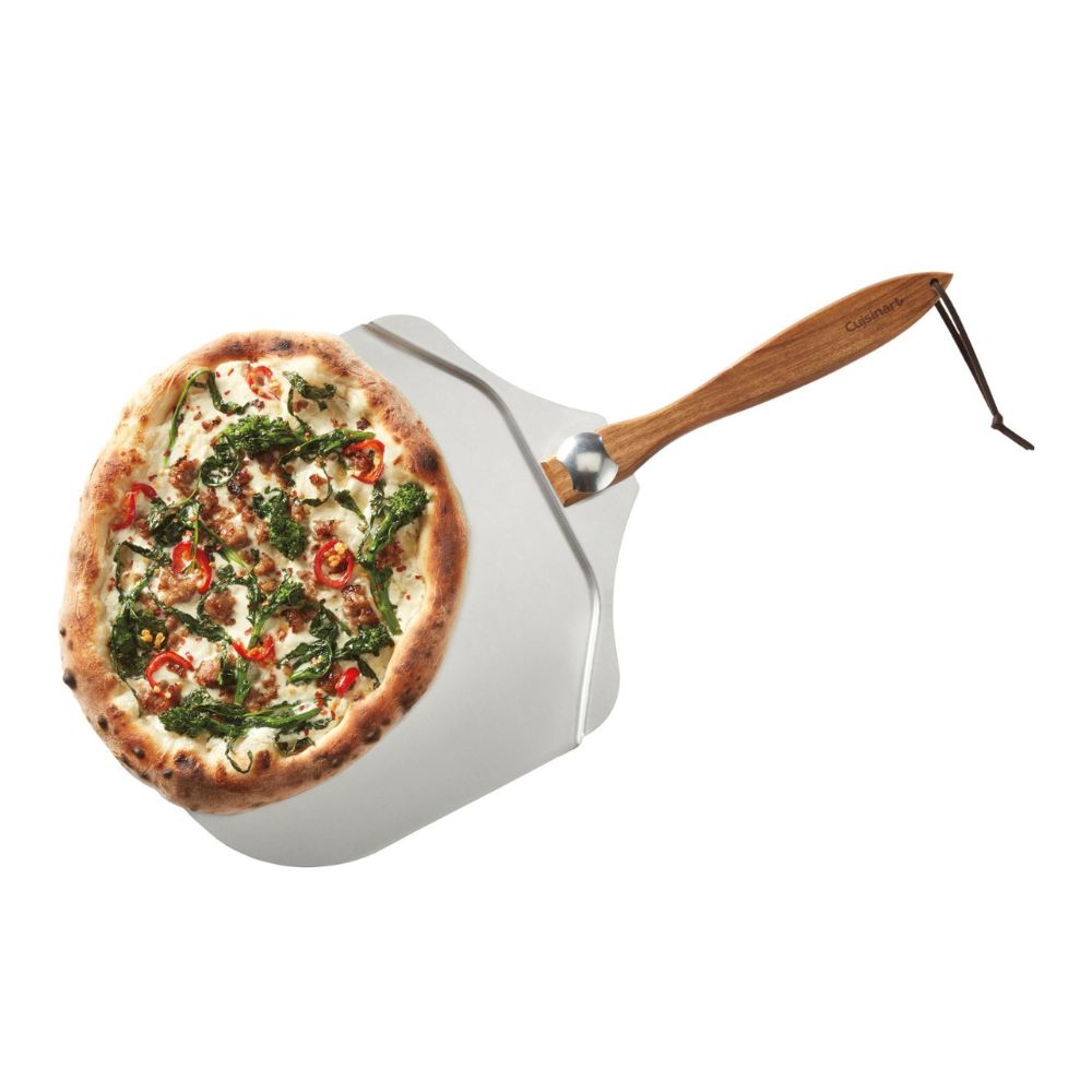 Forno de pizza interno Cuisinart – Asse pizzas de 30 cm em minutos – Forno de pizza portátil de bancada – Aço inoxidável - CPZ-120