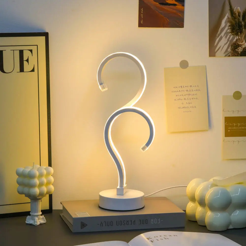 Modern Question Mark Led Desk Lamp with 3 Color Modes