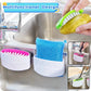Multiuse Suction Cup Kitchen Brush and Utensil Scrubber