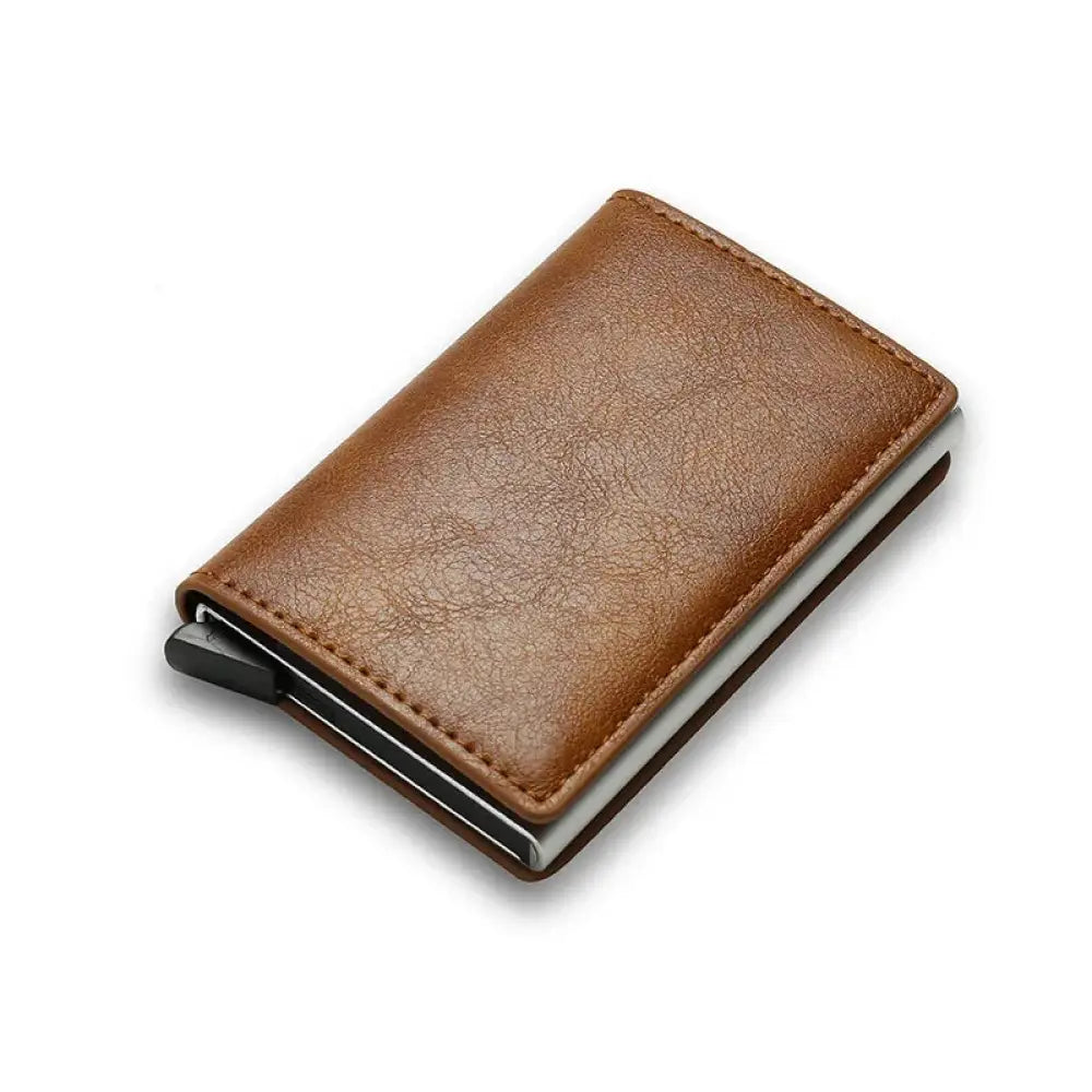 Smart Minimalist Rfid Carbon Fiber Card Holder Wallet