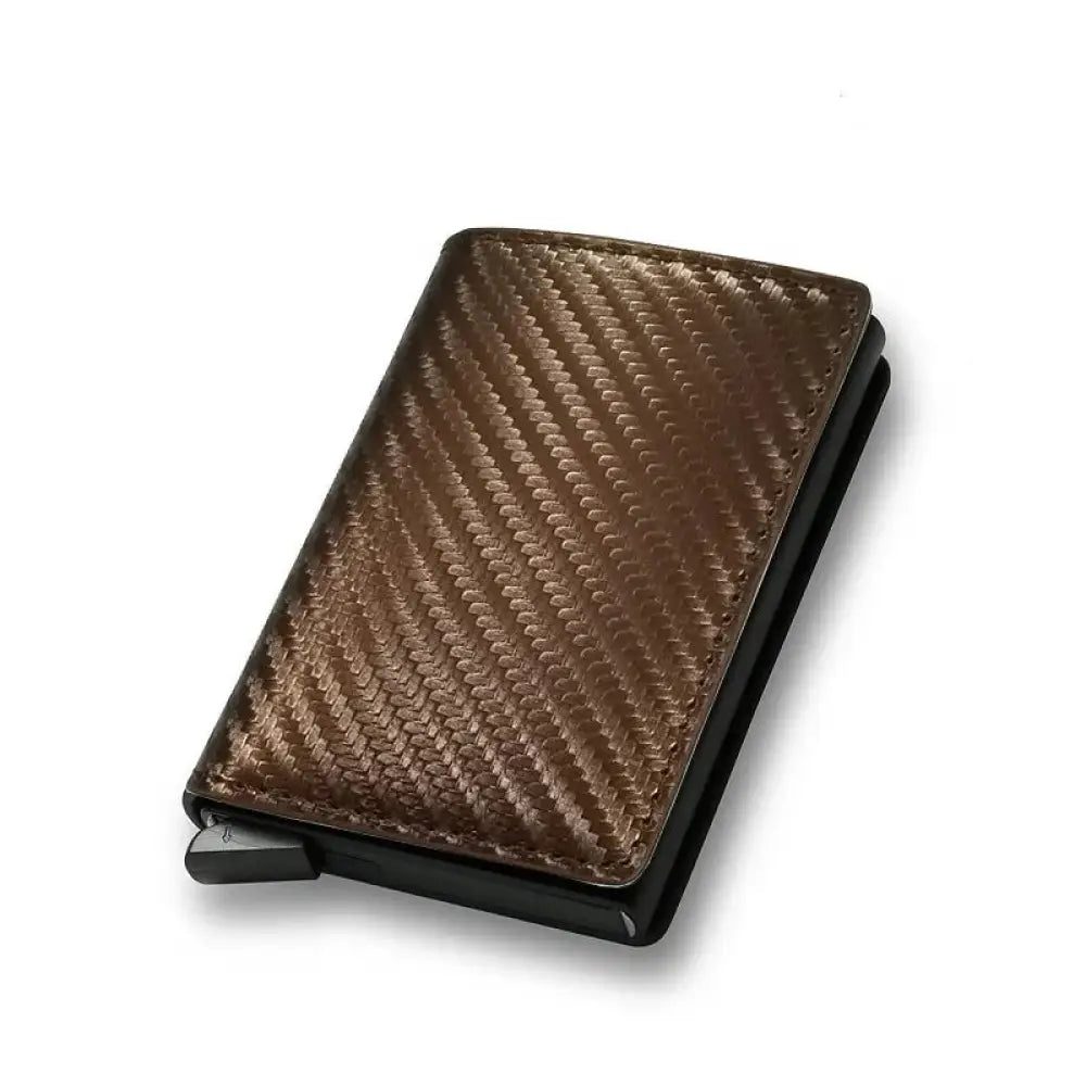 Smart Minimalist Rfid Carbon Fiber Card Holder Wallet