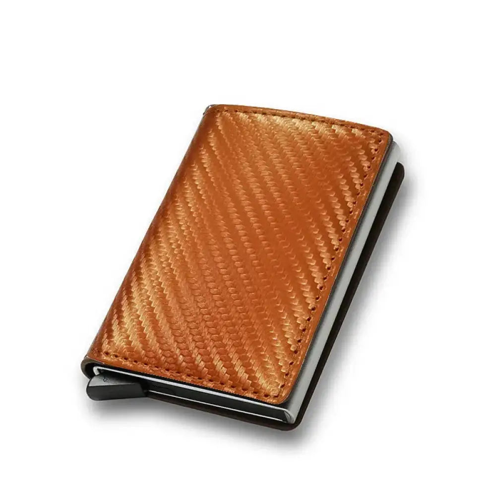 Smart Minimalist Rfid Carbon Fiber Card Holder Wallet
