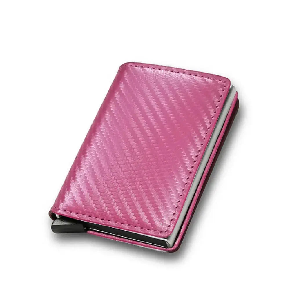Smart Minimalist Rfid Carbon Fiber Card Holder Wallet