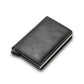 Smart Minimalist Rfid Carbon Fiber Card Holder Wallet