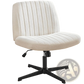 Cross Legged Office Chair Wide Swivel Armless Desk Chair