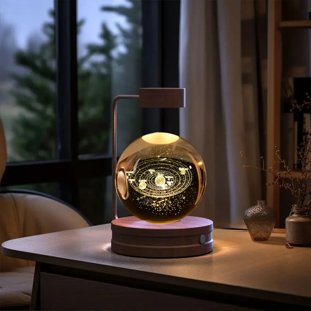 3d Crystal Ball Dinosaur Night Light Usb Bedside Lamp