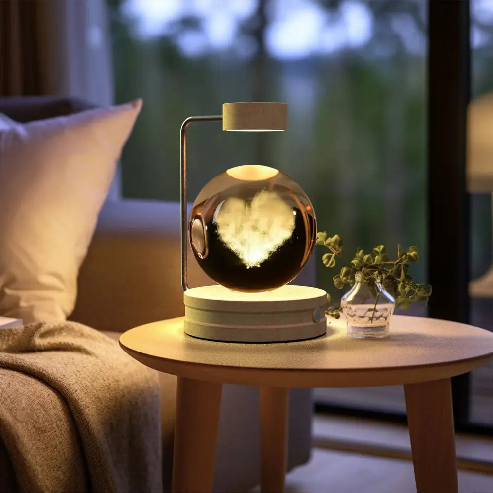 3d Crystal Ball Dinosaur Night Light Usb Bedside Lamp