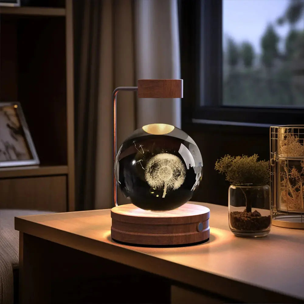 3d Crystal Ball Dinosaur Night Light Usb Bedside Lamp