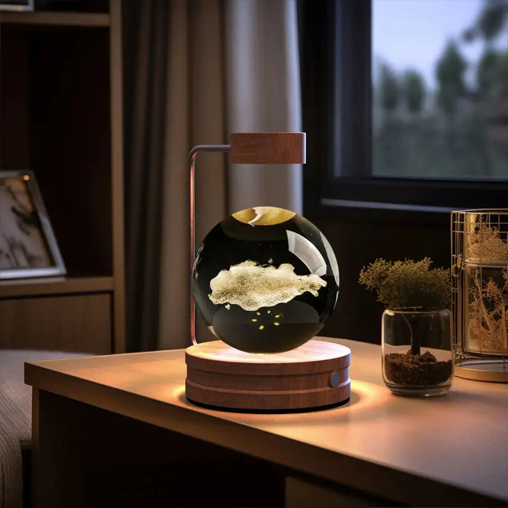 3d Crystal Ball Dinosaur Night Light Usb Bedside Lamp