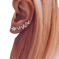 Crystal Floral Vine Ear Climber Earrings for Women