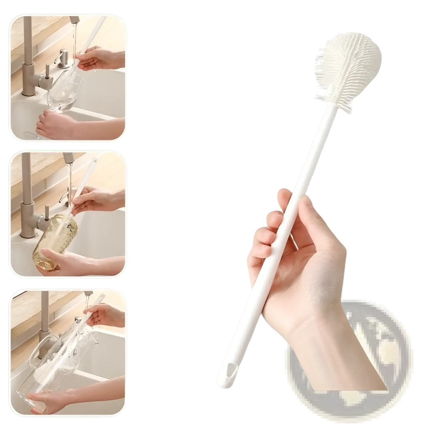 Cup Brush Long Handle Glassware Cleaning Tool