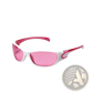 Cyberpunk Metallic Shield Sunglasses with Pc Lenses