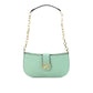 Michael Kors - Women's Carmen Leather Pouchette Shoulder Crossbody Purse Small