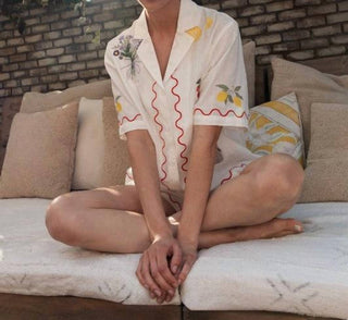 In-Loom - Avery Embroidered Short Set