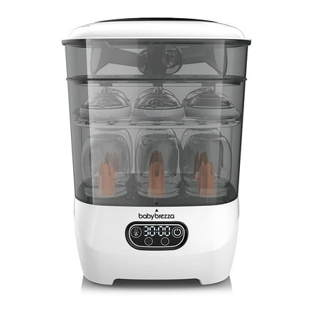 Baby Brezza Baby Bottle Sterilizer and Dryer Advanced  Electric Steam Sterilization Machine  Universal Sterilizing for All Bottles Plastic  Glass  Pacifiers  Breast Pump Parts  HEPA Filtration