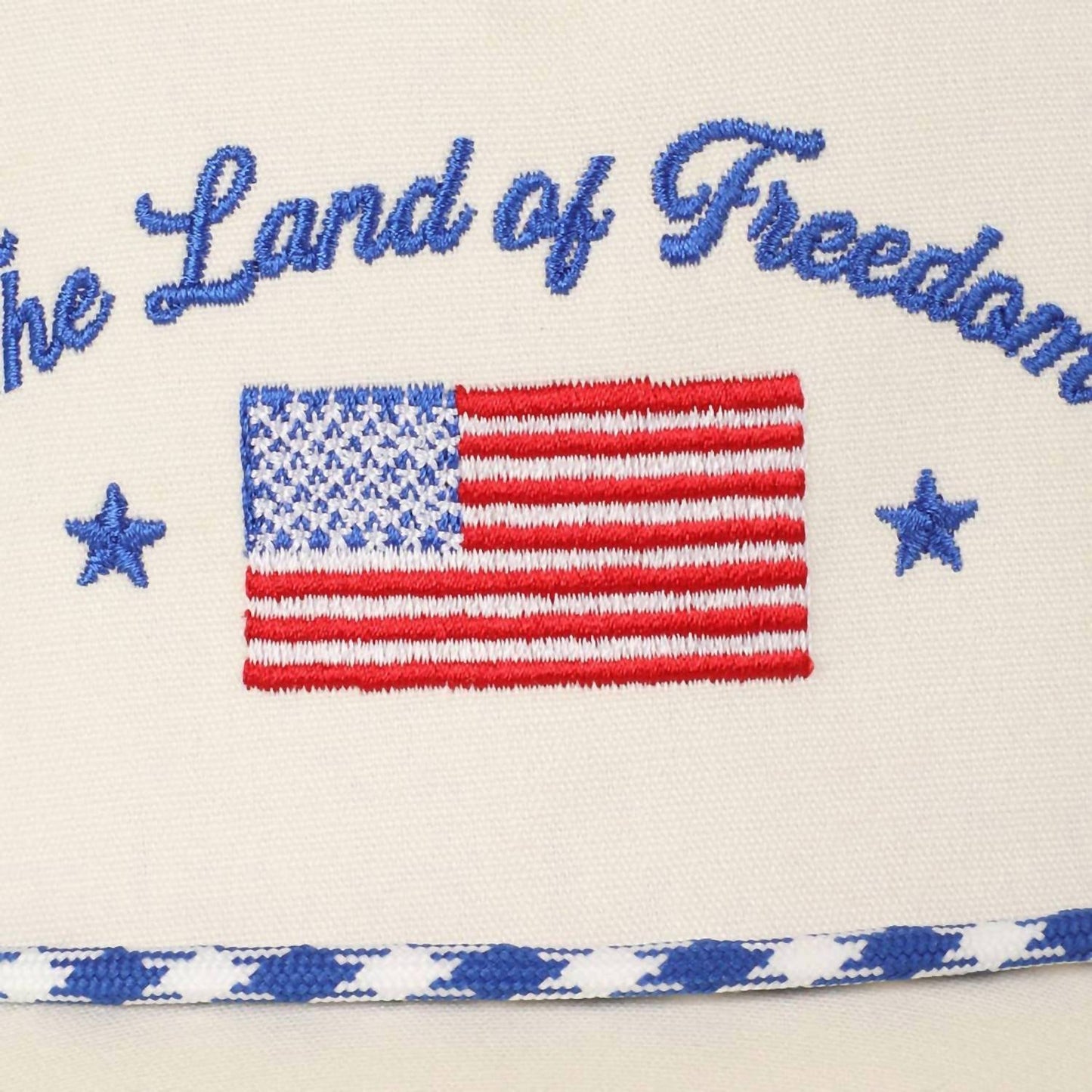 Fashion City - Unisex Land Of Freedom Flag Embroidered Trucker Hat