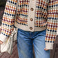 1 The Woman - Dotty Pattern V Neck Sweater Cardigan