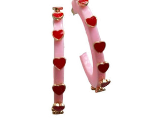 Smith & Co - Women's Heart Jewel Hoop Earring