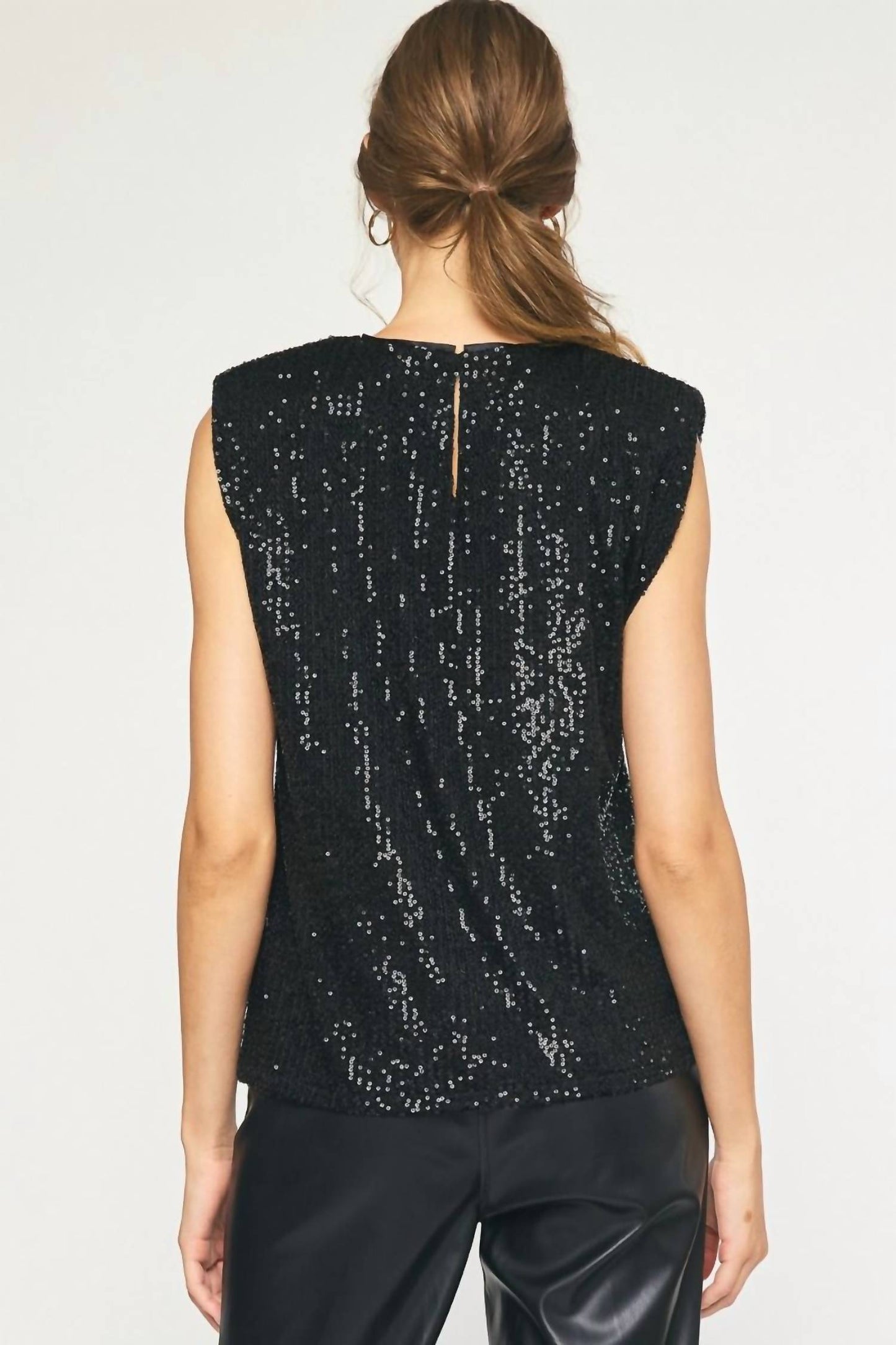 Entro - Sequin Sleeveless Top