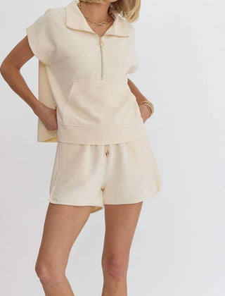 Entro - Conjunto Lounge Short Manga Curta