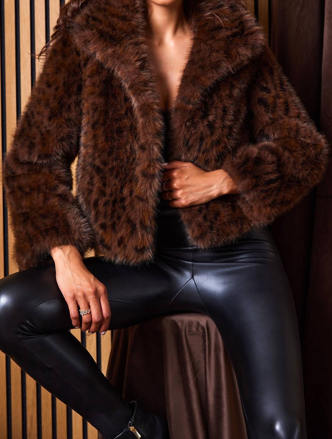 Generation Love - Lexy Leopard Faux Fur Jacket