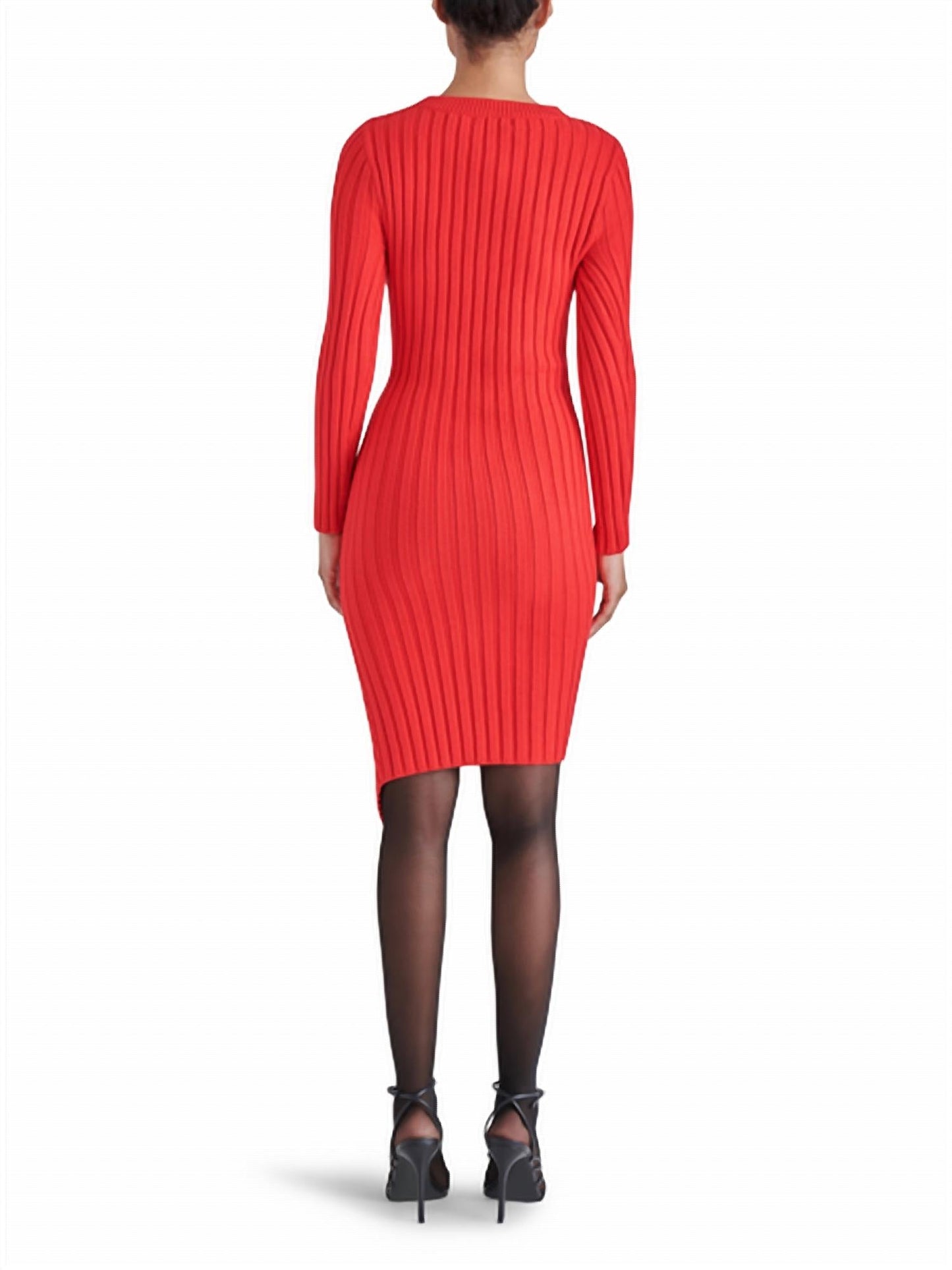 Steve Madden - Sirena Ribbed Knit Sweater Mini Dress
