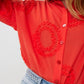 Esqualo - 3d Circle Embroidered Blouse