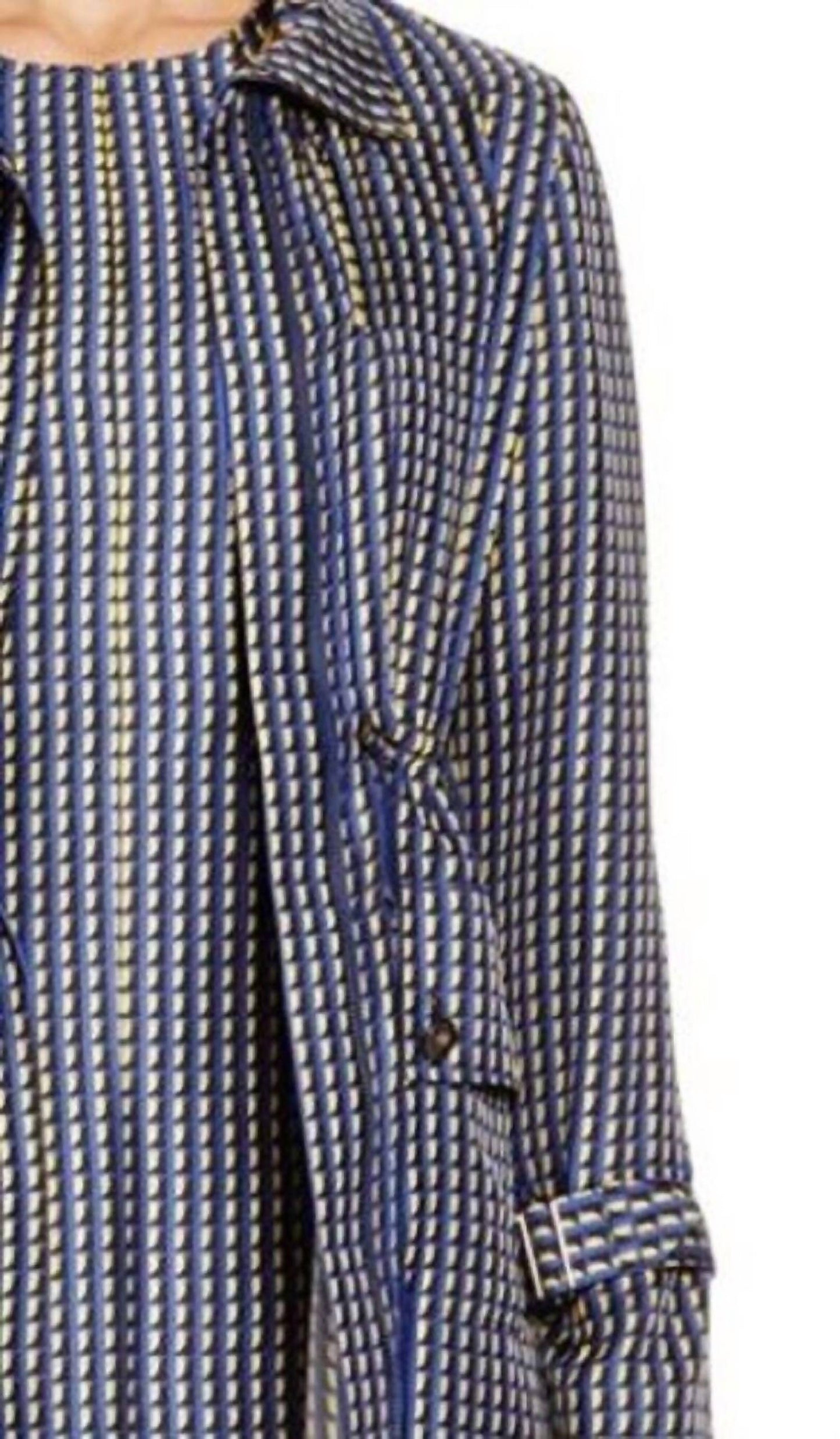 Hanley Mellon - Geo-Print Safari Silk Geometric Print Jacket