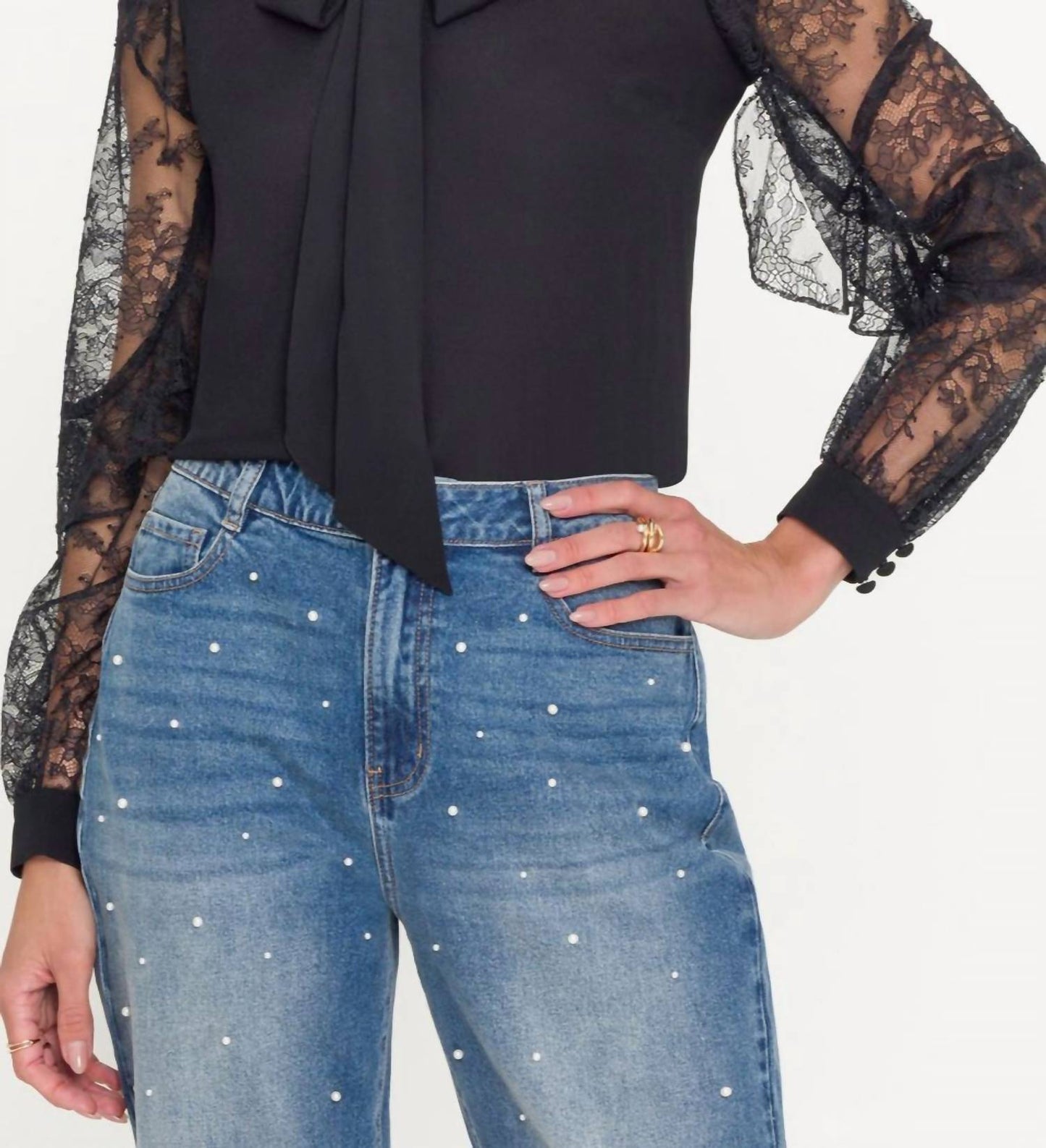 Generation Love - Winona Lace Combo Blouse