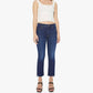 Mother - High-waisted Crop Fray Jeans