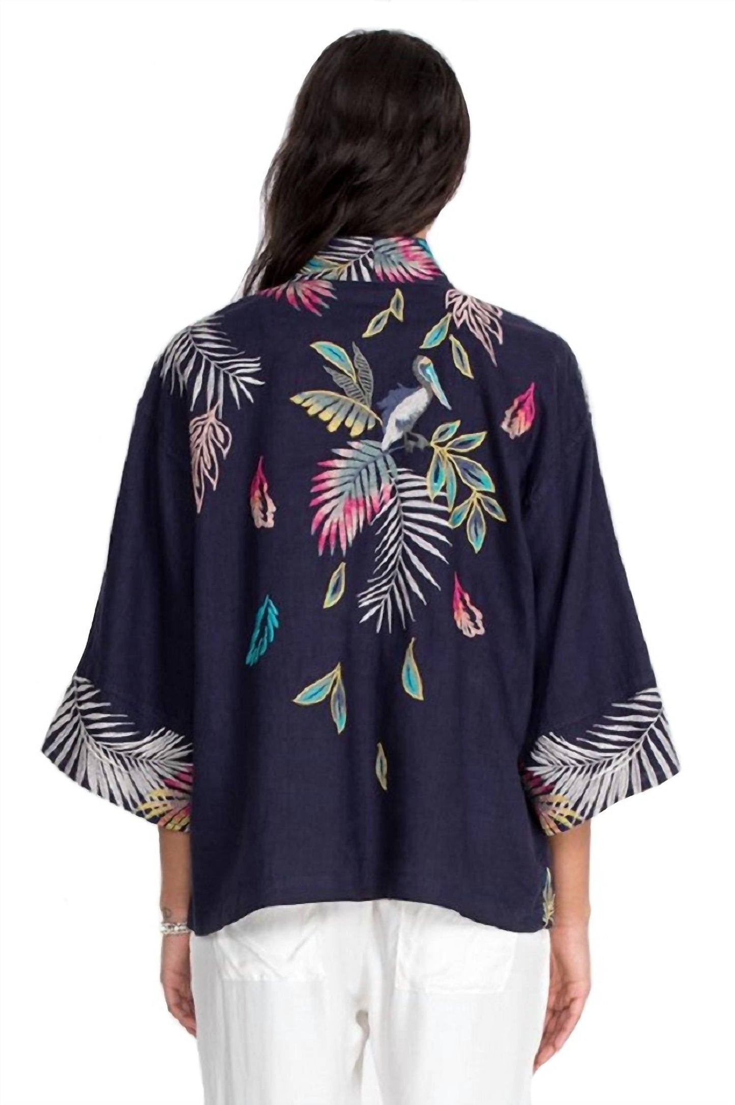 Johnny Was - Kaluhi Linen Cropped Kimono