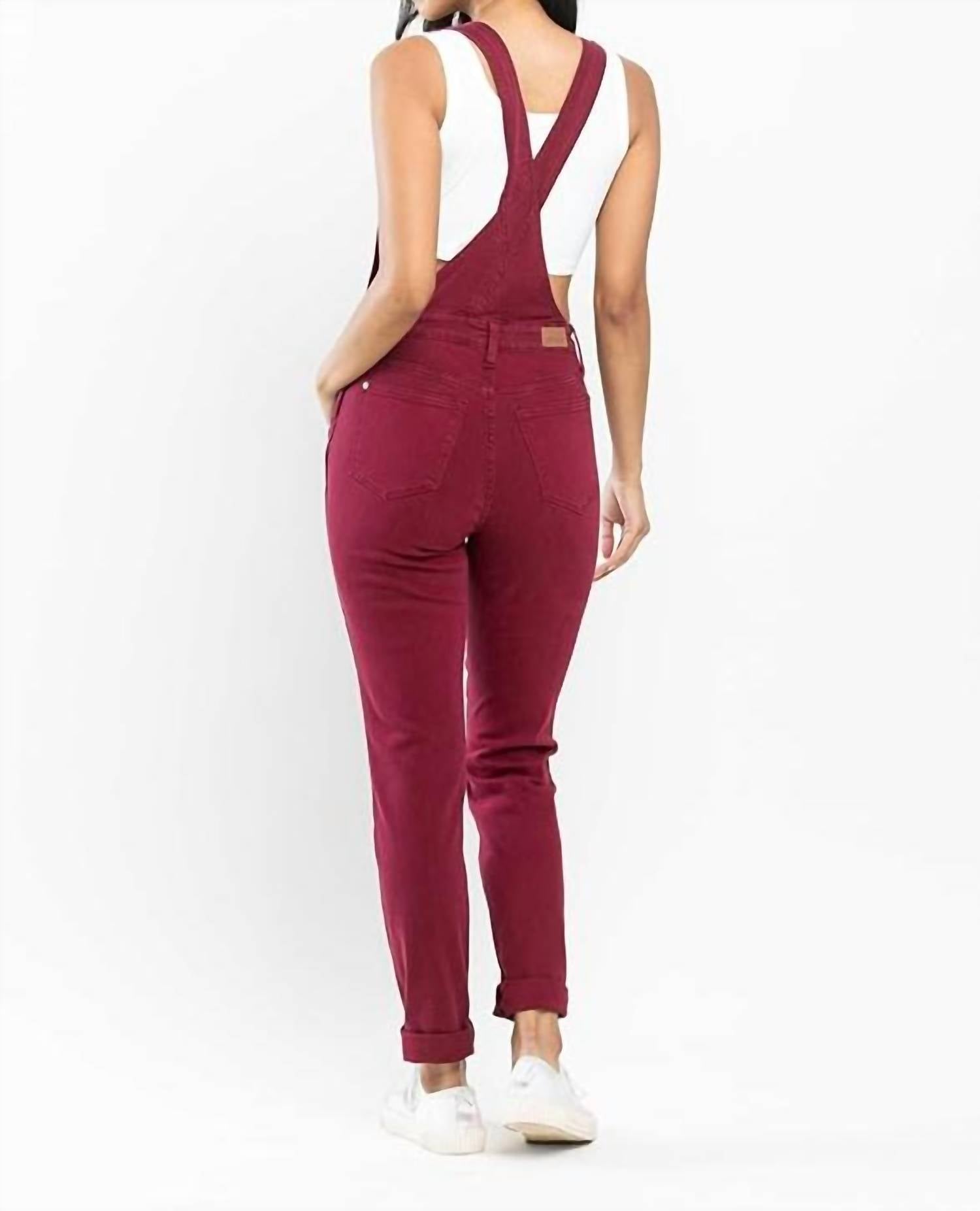 judy-blue-garment-dyed-high-rise-double-cuffed-overalls-plus