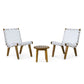 Outdoor 3 Piece Rope Weave Patio Seating Set