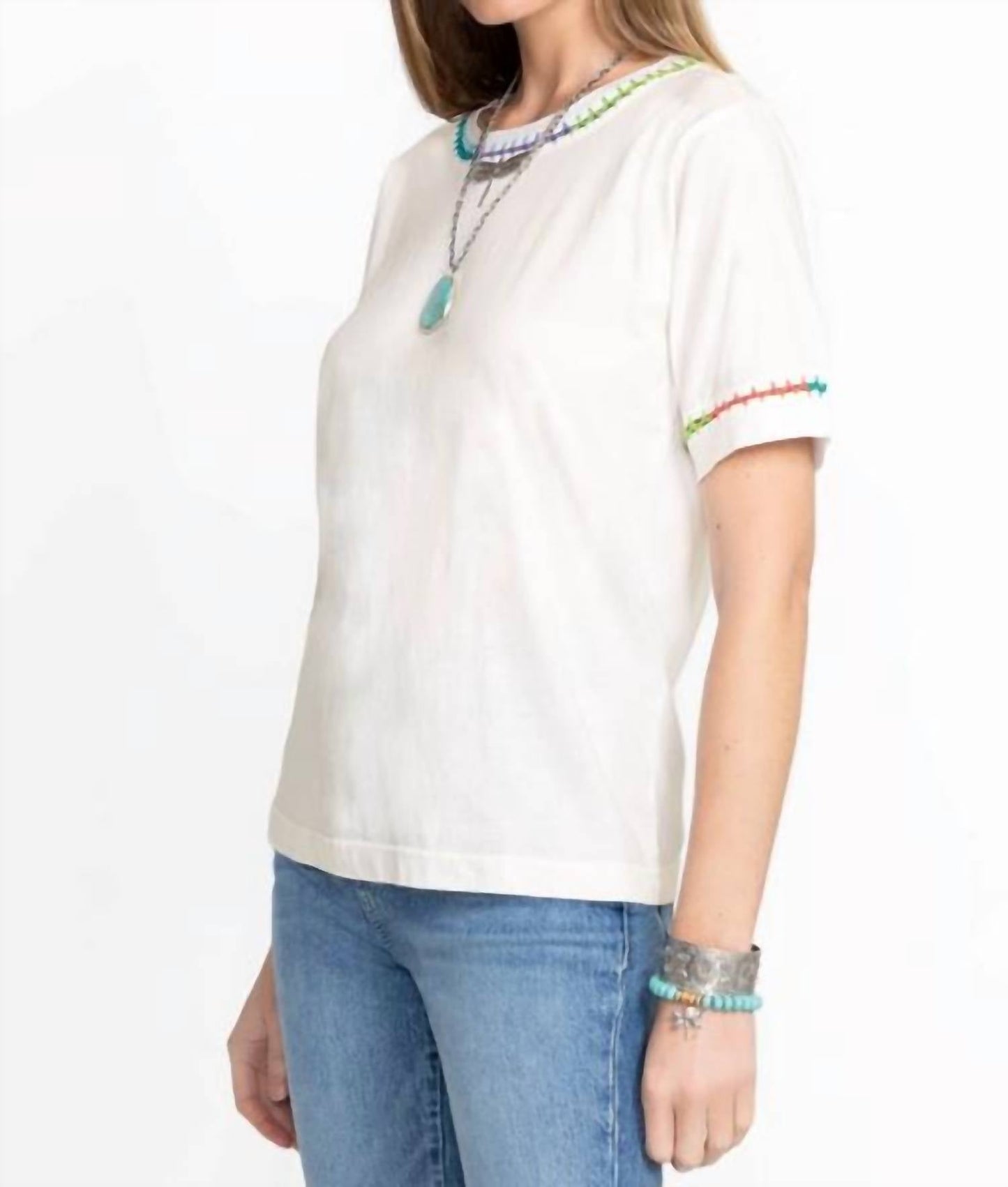 Johnny Was - CROCHET CREW NECK TEE