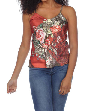 Paparazzi – Camisola Charmeuse com estampa patchwork de cetim