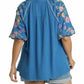 Umgee - Embroidered Sleeve Top - Plus