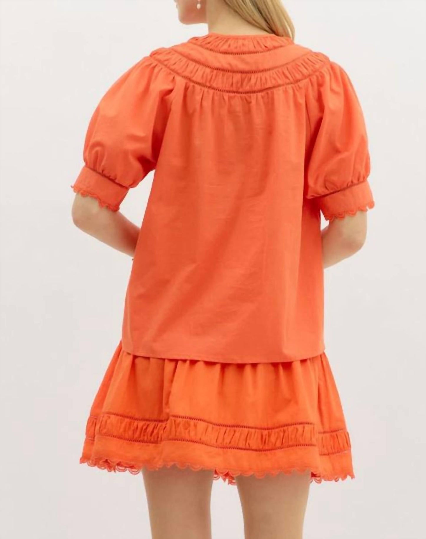 Entro - Puff Banded Sleeve Top